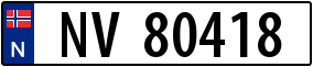 Truck License Plate